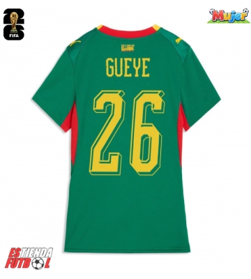 Senegal Pape Gueye #26 Segunda Equipación Mujer Mundial 2026 Manga Corta